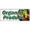 Signmission ORGANIC PRODUCE BANNER SIGN vegetables fruit dairy eggs milk bananas B-96 Organic Produce - alternate 1